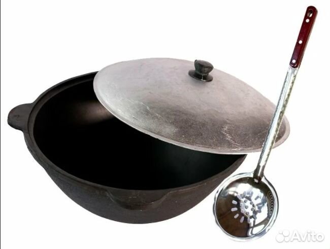 Казан с крышкой