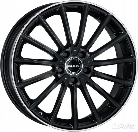 R19 5x112 8J ET33 D66,6 MAK Komet Gloss Black Mirr