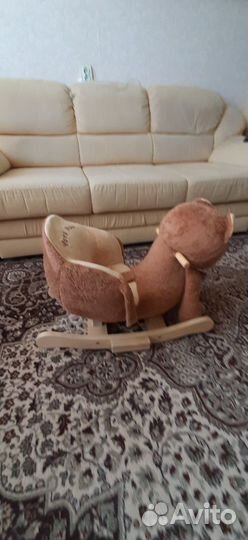 Детские игрушки, качалка Мишка