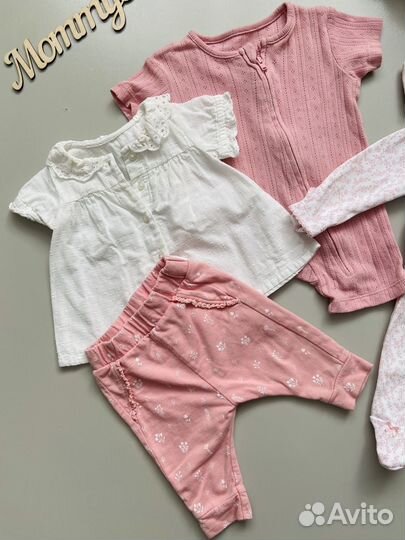 Вещи для новорожденной девочки 50 56