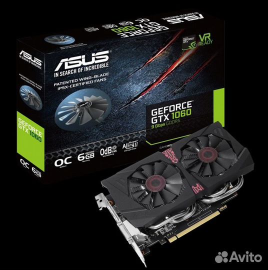 Видеокарта GTX 1060 asus GeForce OC Edition на рем