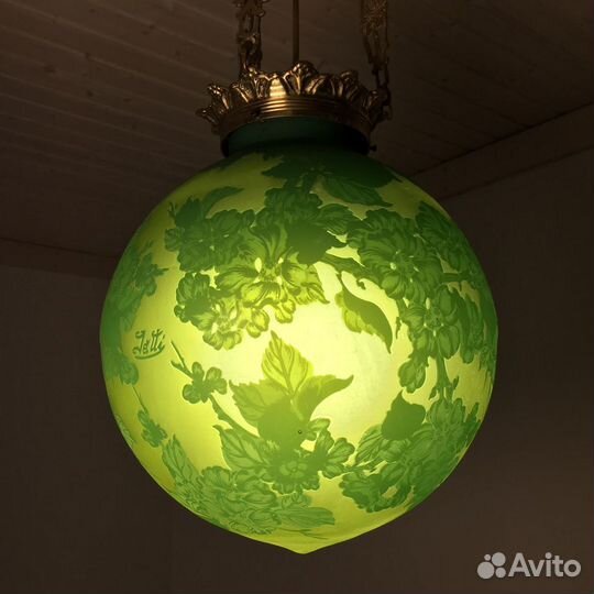 Люстра антикварная, tip Galle старинная. Галле