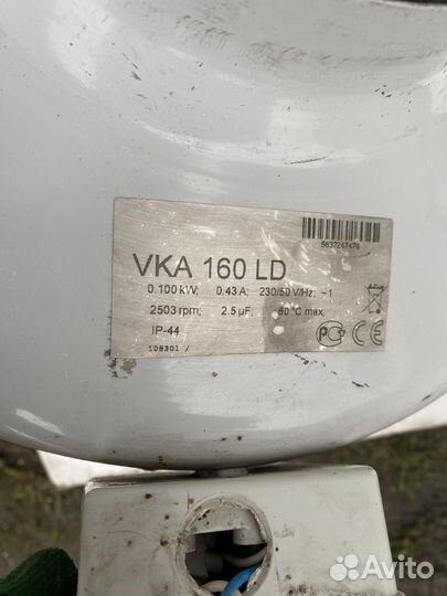 Вентилятор канальный salda 160 б/у