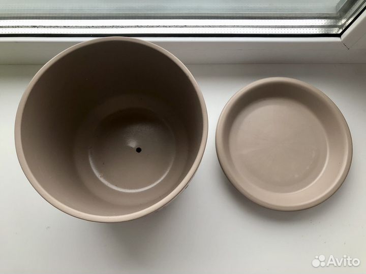 Горшки керамические для цветов б/у 16см