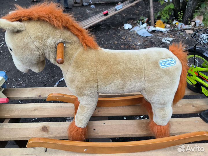Детская лошадка качалка