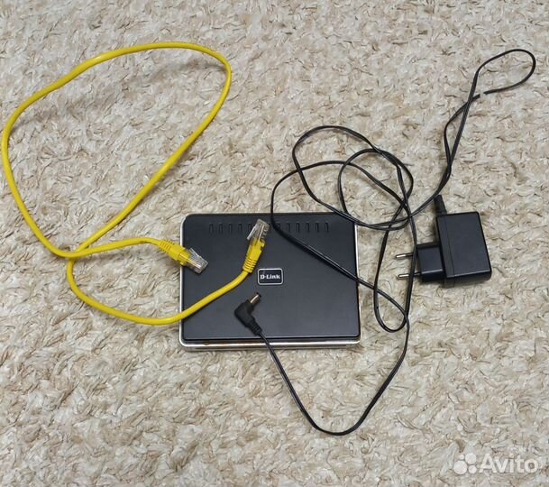 Вай фай роутер D-link бу с кабелями