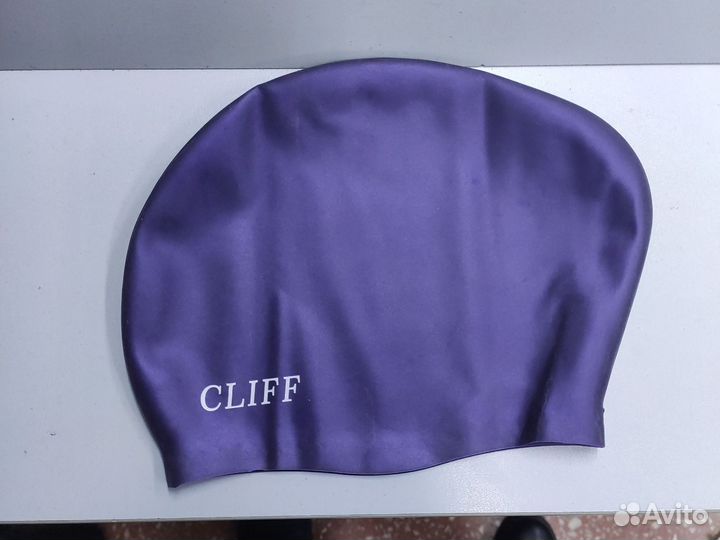 Шапочка для плавания cliff для длинных волос