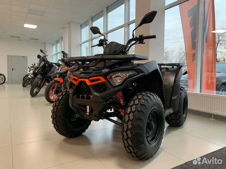 Квадроцикл Loncin Overland 200 черно-оранжевый