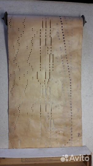 Лента, рол для пианолы, механического пианино. ант