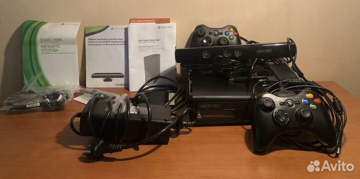 Xbox360S(250gb) +kinect+Игры