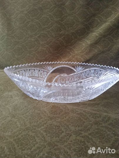 Ваза хрустальная