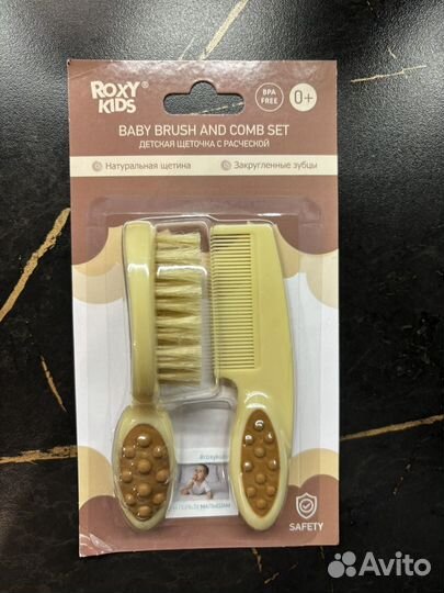 Детская щеточка с расческой roxy kids