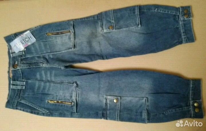 Модные джинсовые брюки на девочку.новые