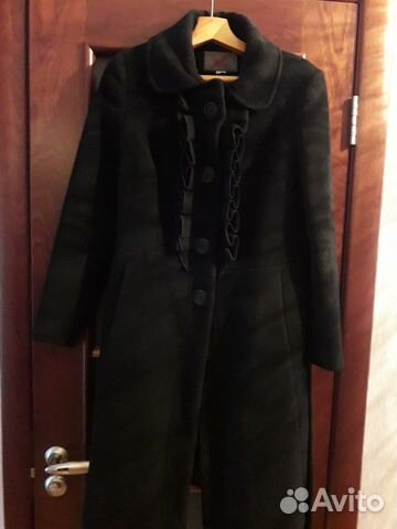 Пальто женское шерстяное, демисезонное