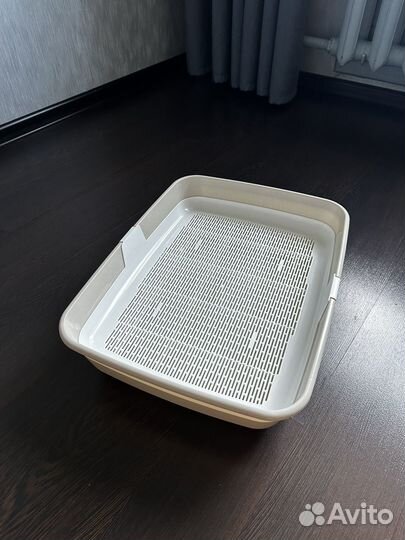 Лоток туалет для кошек с сеткой большой