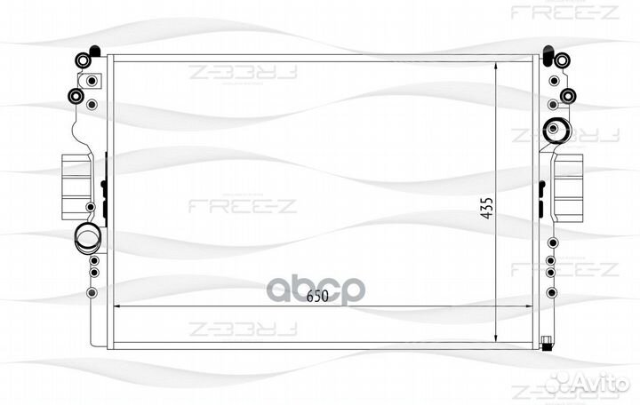 Радиатор двигателя KK0145 free-Z