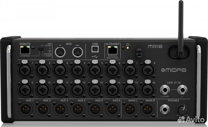 Midas MR18 цифровой микшер
