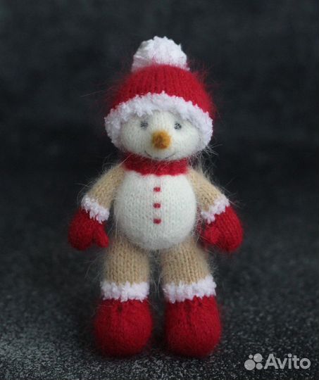 Мастер-класс «Снеговичок» (вязание спицами)