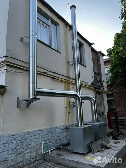 Газовый котел наружного размещения акгв-41нр (гвс)