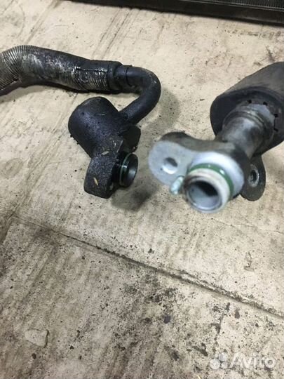 Радиатор кондиционера с патрубками Mercedes W220