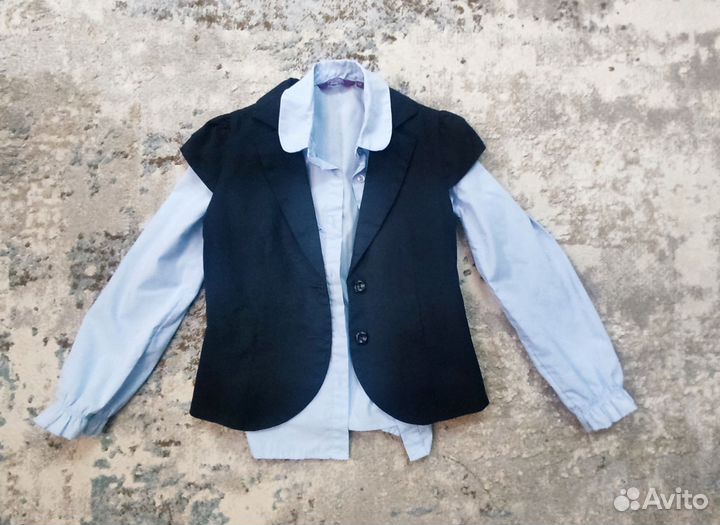 Одежда для школы(школьная форма) 122-128, обувь