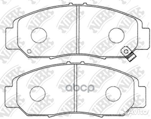 Колодки тормозные дисковые перед PN8465 NiBK