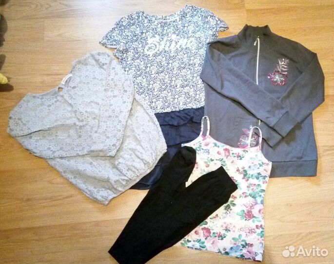 Вещи пакетом на девочку 146-154 рост