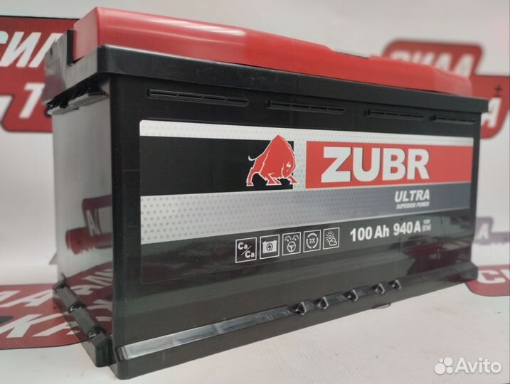 Аккумулятор zubr 100Ач 940А