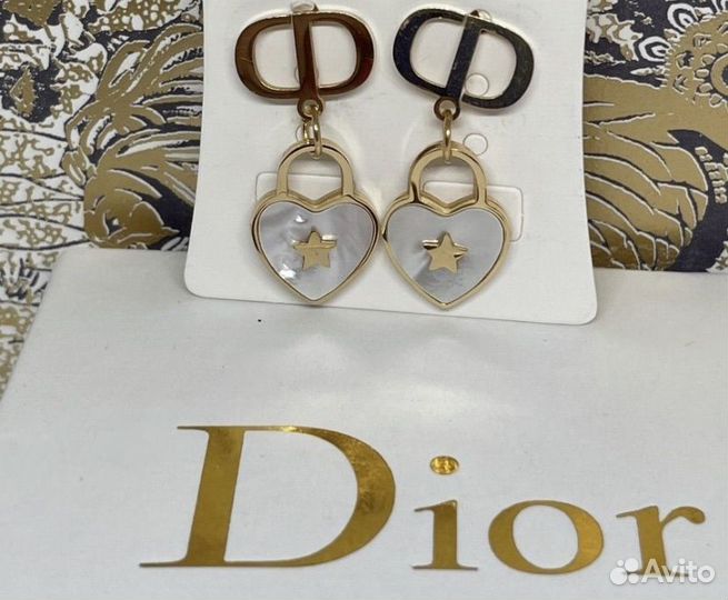 Серьги christian dior