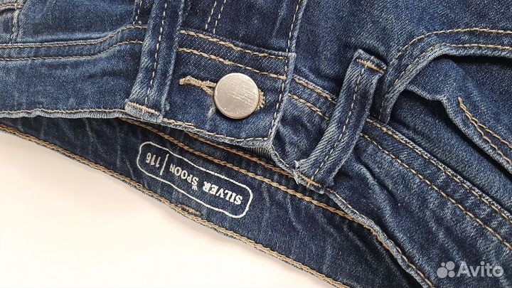 Джинсы 116 silver spoon синие