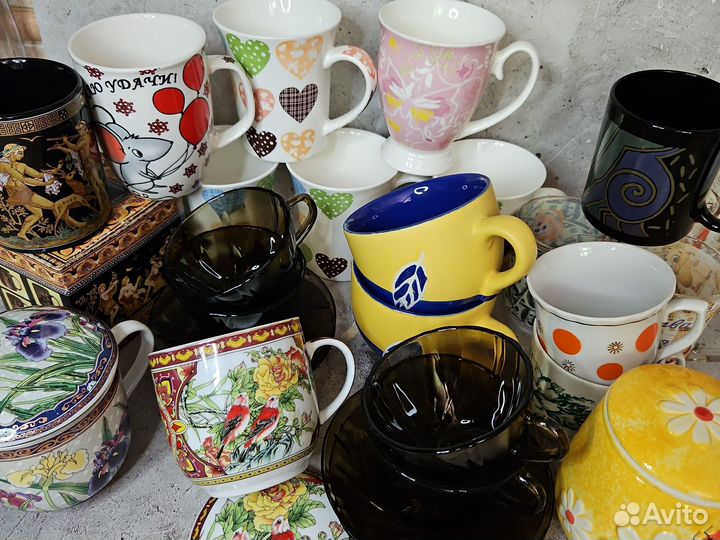 Чашки и кружки для чая разные
