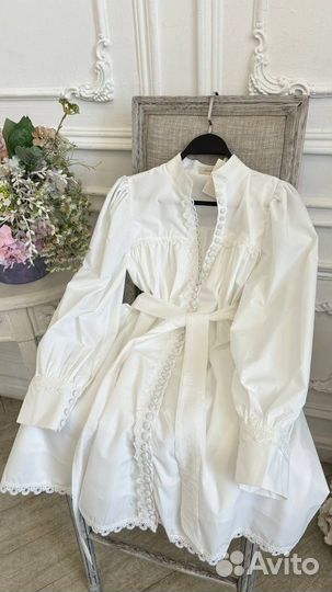 Легкое белое платье Zimmermann хит 2024