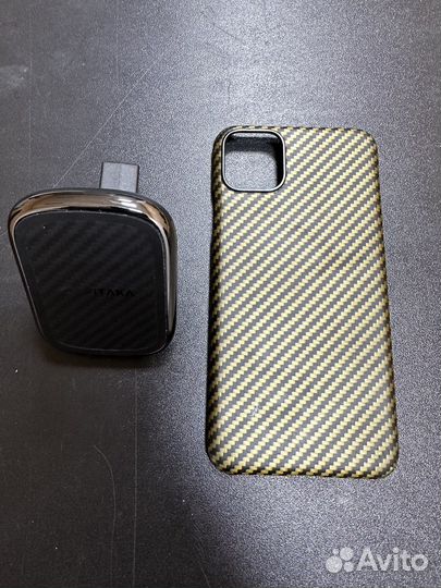 Чехол и держатель Pitaka для iPhone 11 Pro max