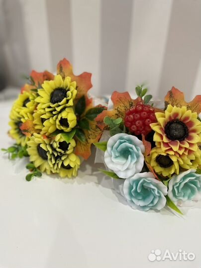 Букет осенний из мыла ручной работы