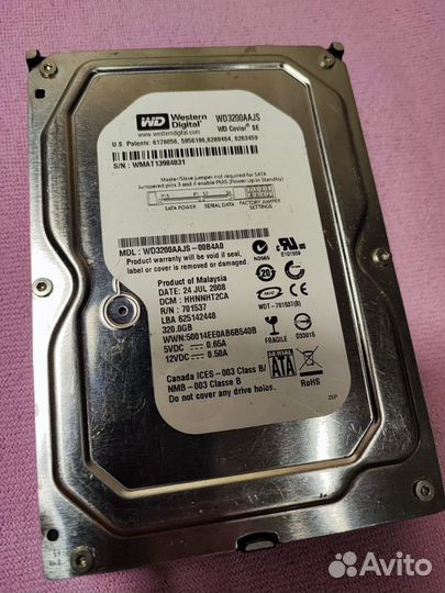 Жесткий диск 320 гб 3.5 WD
