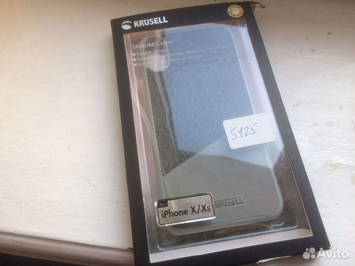 Чехол Krusell Tanum Cover Apple iPhone X/XS grey н