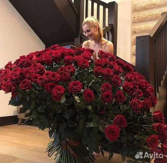 Букет роз 101 роза 51 роза