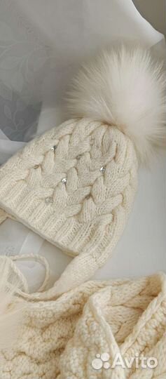 Комплект шапка и шарф