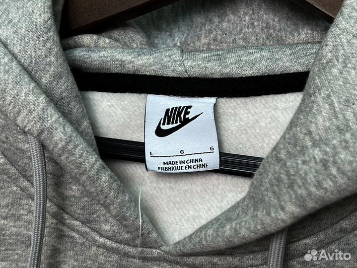 Nike x Stussy Fleece Hoodie Grey