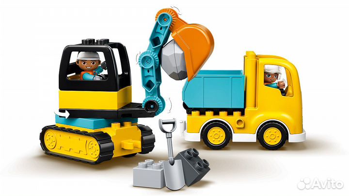 Lego duplo 10931 Грузовик и гусеничный экскаватор