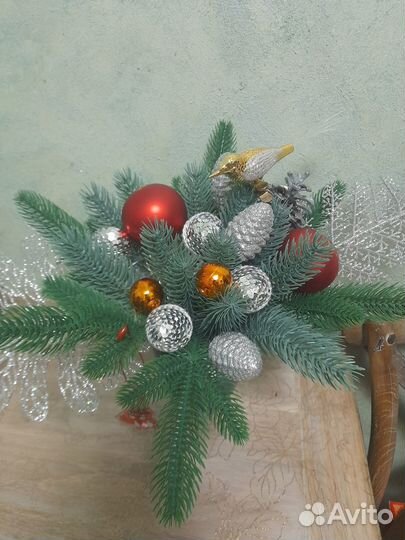 Новогодняя композиция на стол