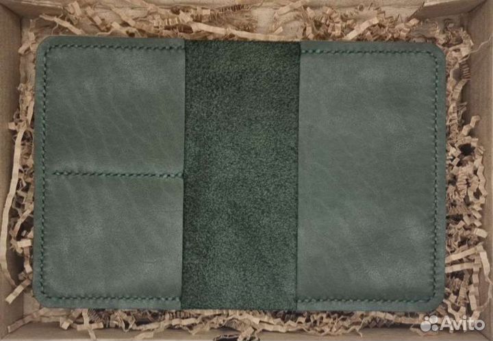 Обложка для паспорта. Кожа. Паспорт. Хаки