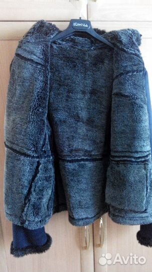 Стильная укороченная дубленка