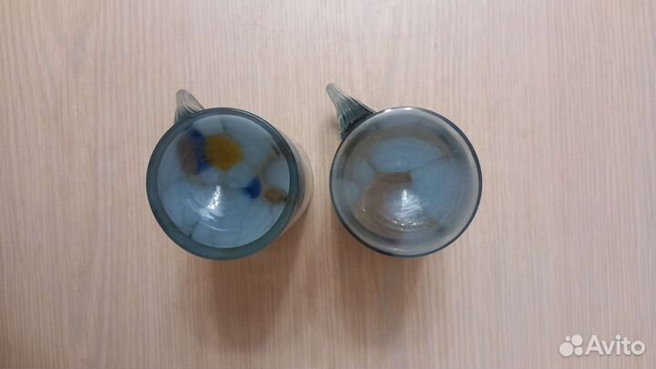 Кружка цветное гутное стекло СССР