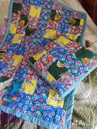 Лоскутное одеяло ручной работы