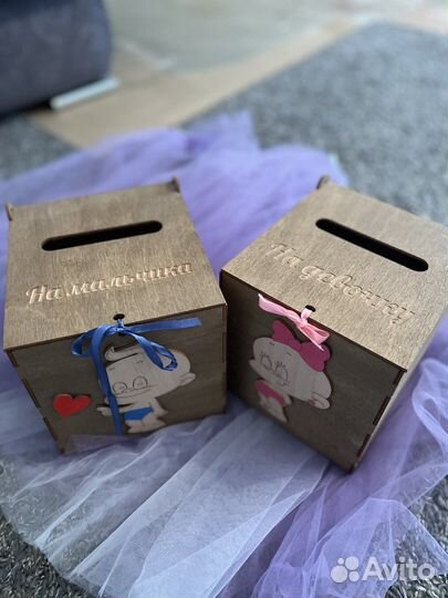 Коробочки на свадьбу мальчик/девочка