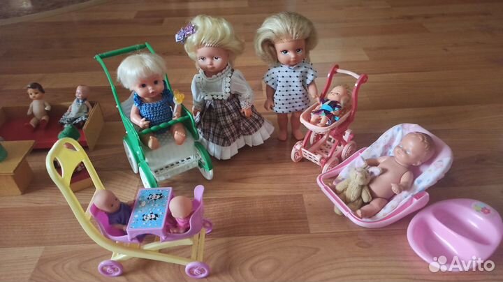 Коляски,мебель СССР и современные для кукол