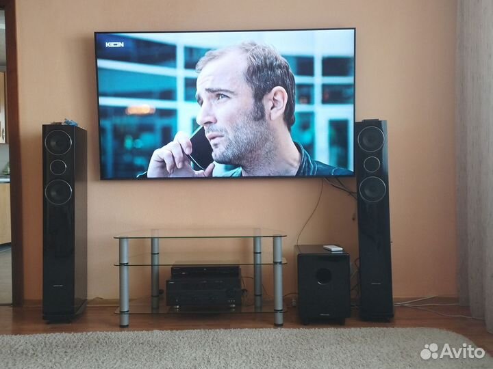 Усилитель, проигрыватель, колонки, сабвуфер