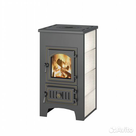 Печь-Камин везувий пк-01 (270) с плитой, бежевый