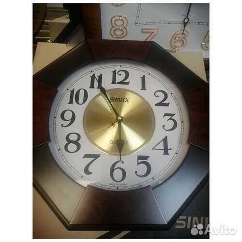 Настенные часы Sinix 1071CMA 30х30 см. Южная Корея